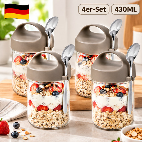 Set bicchieri overnight oats - set,